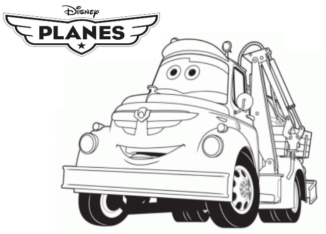 coloriage planes camion citerne chug